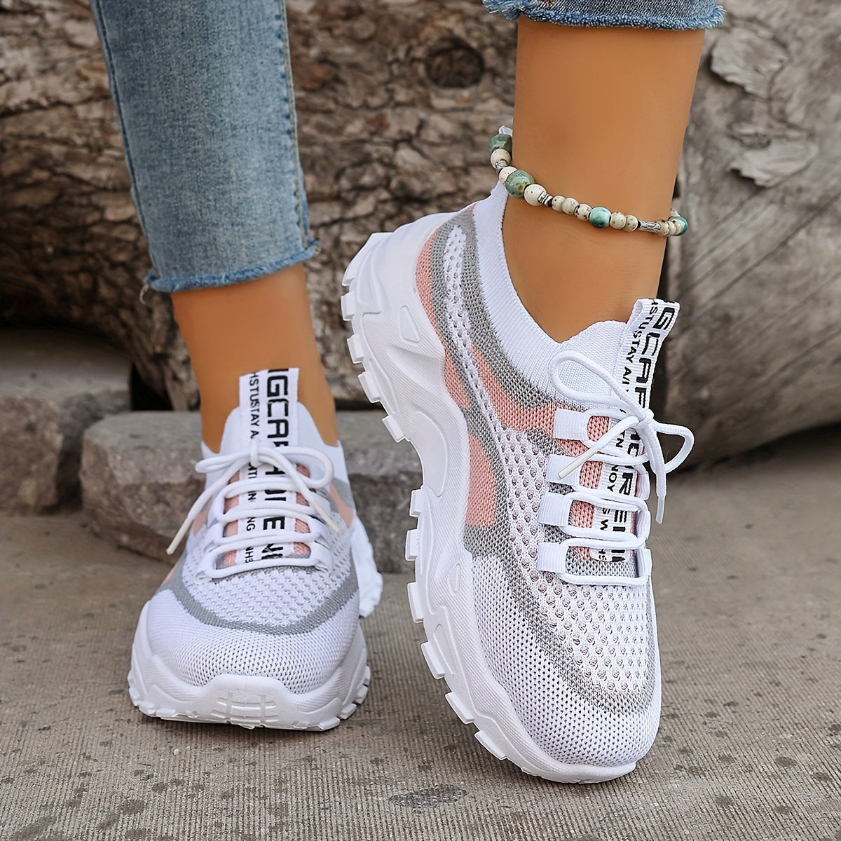 ActiveStep™ – Colorblock Stickade Sneakers
