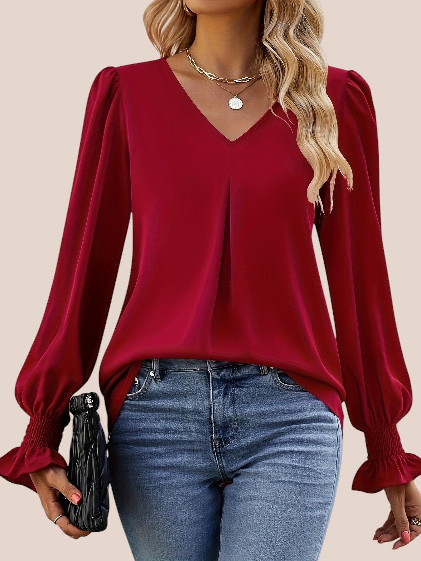 LENA™ | Elegant Höst Blus