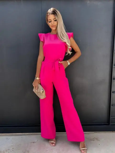 Peach™ | Elegante Jumpsuit met Ruches