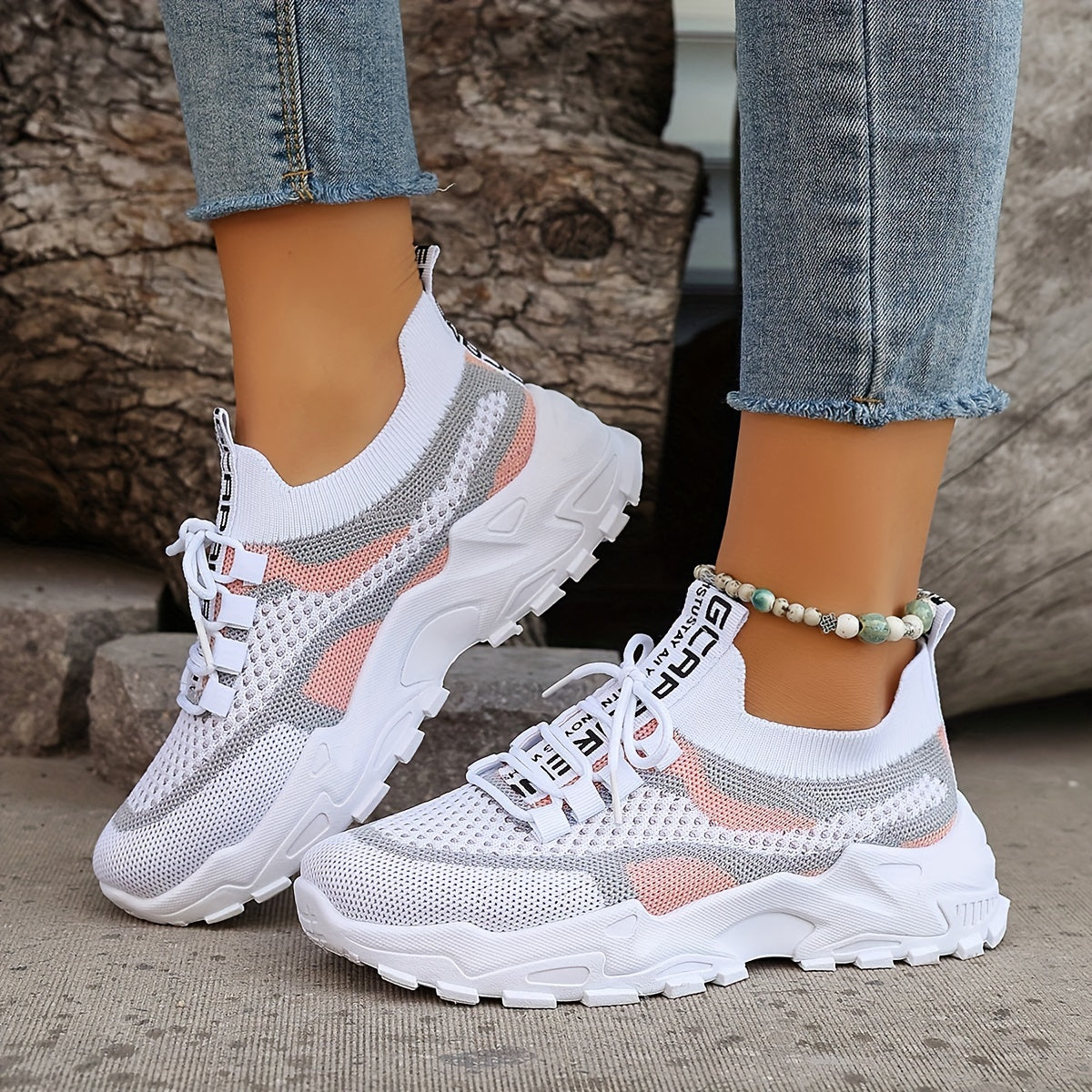 ActiveStep™ – Colorblock Stickade Sneakers