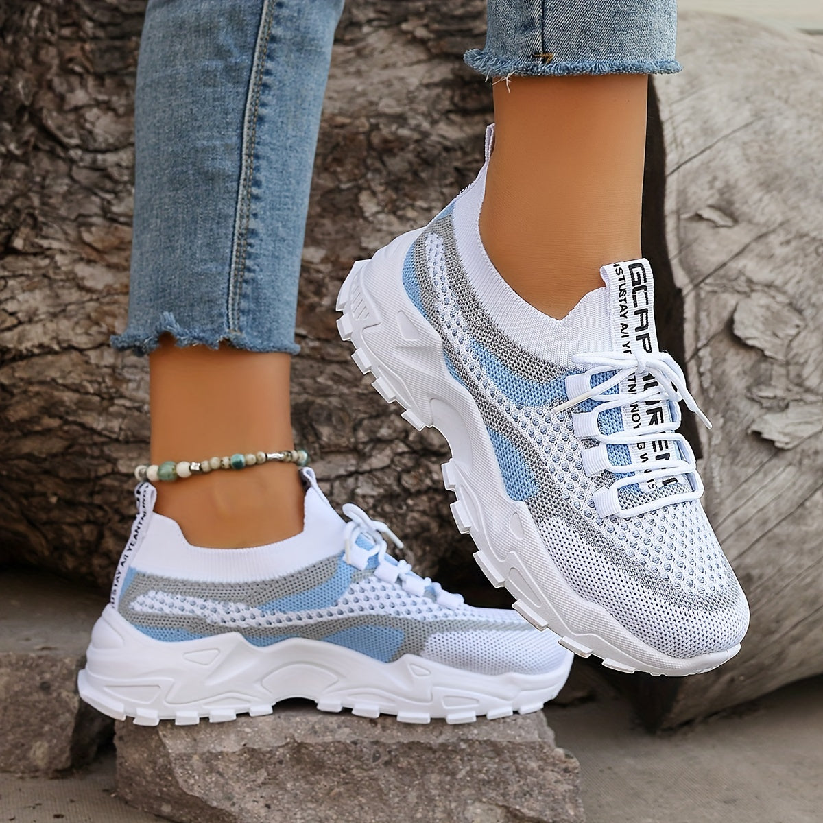 ActiveStep™ – Colorblock Stickade Sneakers