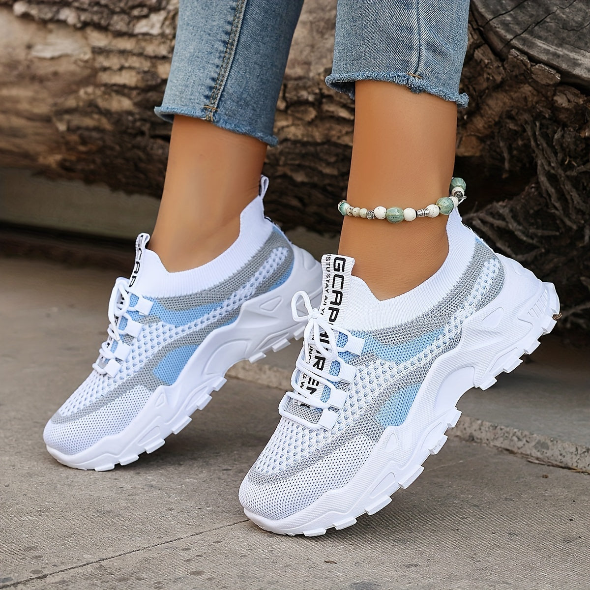 ActiveStep™ – Colorblock Stickade Sneakers
