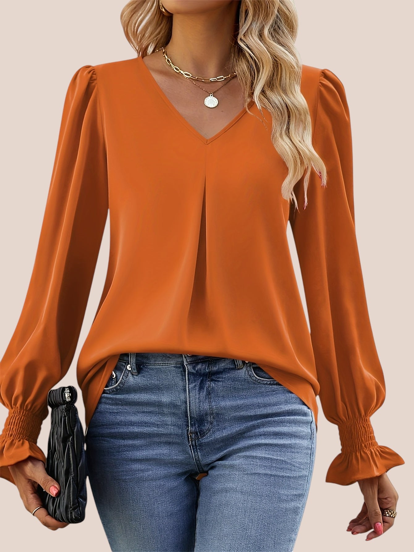 LENA™ | Elegant Höst Blus
