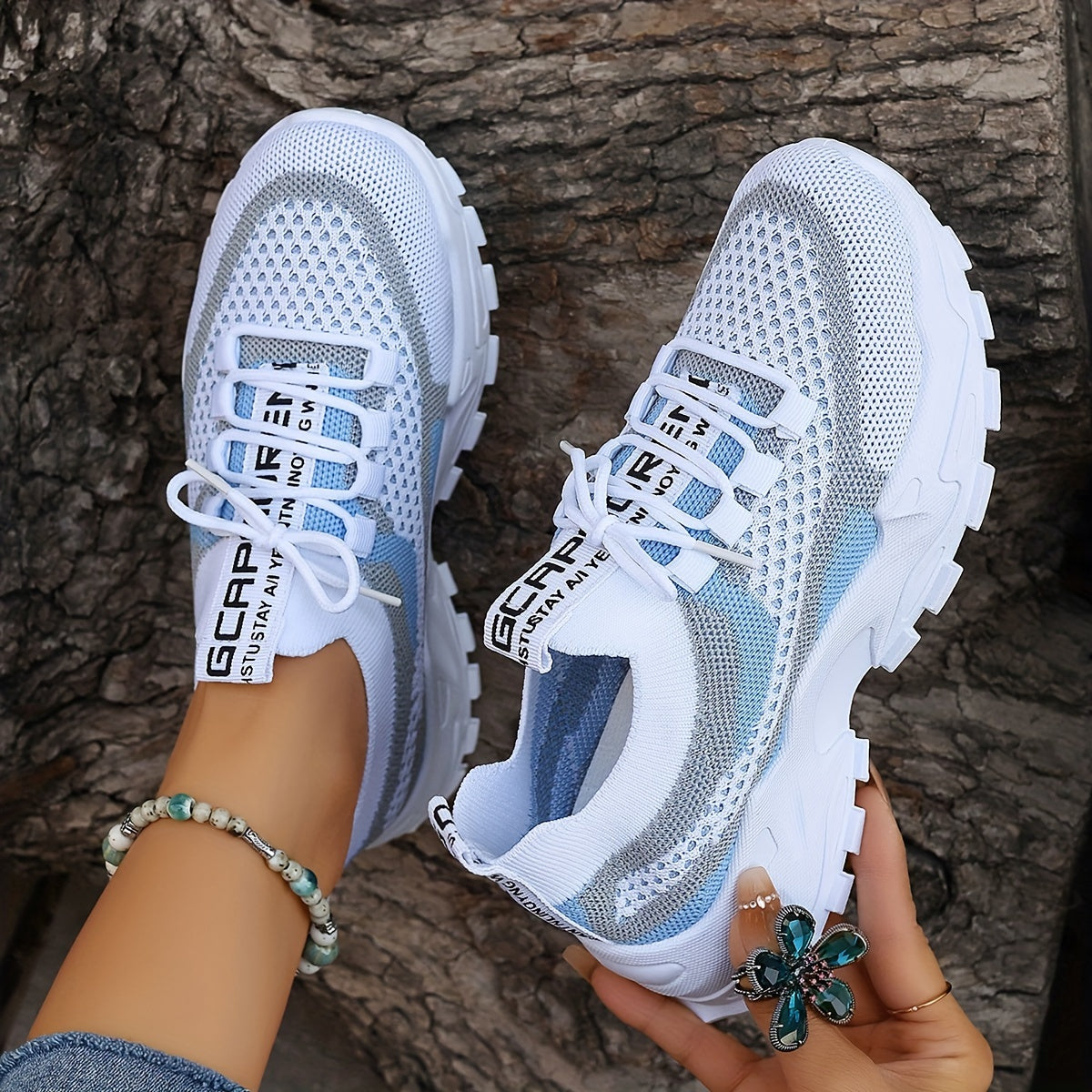 ActiveStep™ – Colorblock Stickade Sneakers
