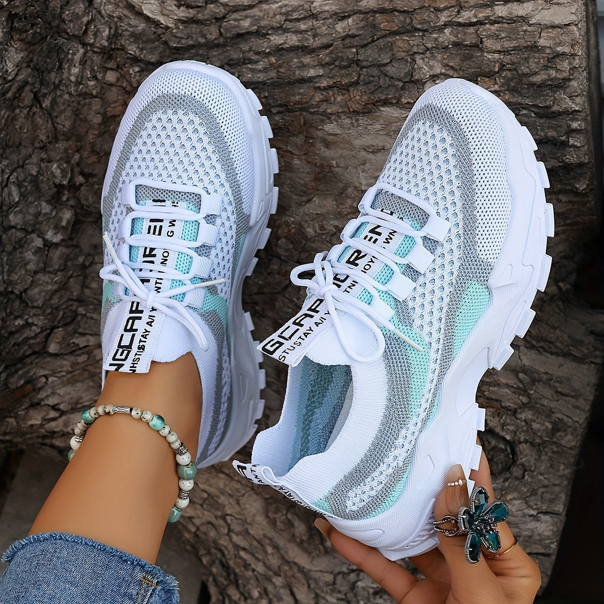 ActiveStep™ – Colorblock Stickade Sneakers