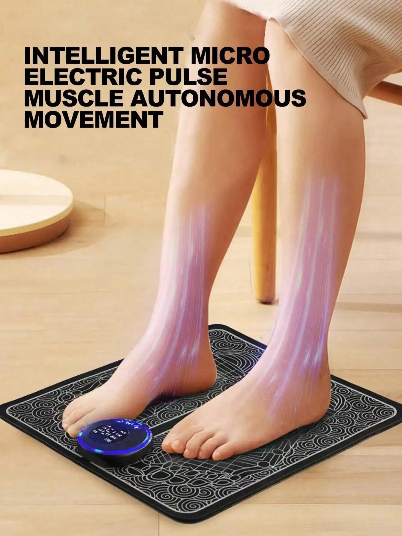 Foot Massager Foot Therapy Machine EMS Foot Massage Pad Pulse Fully Automatic Foot Meridian Pressing Device