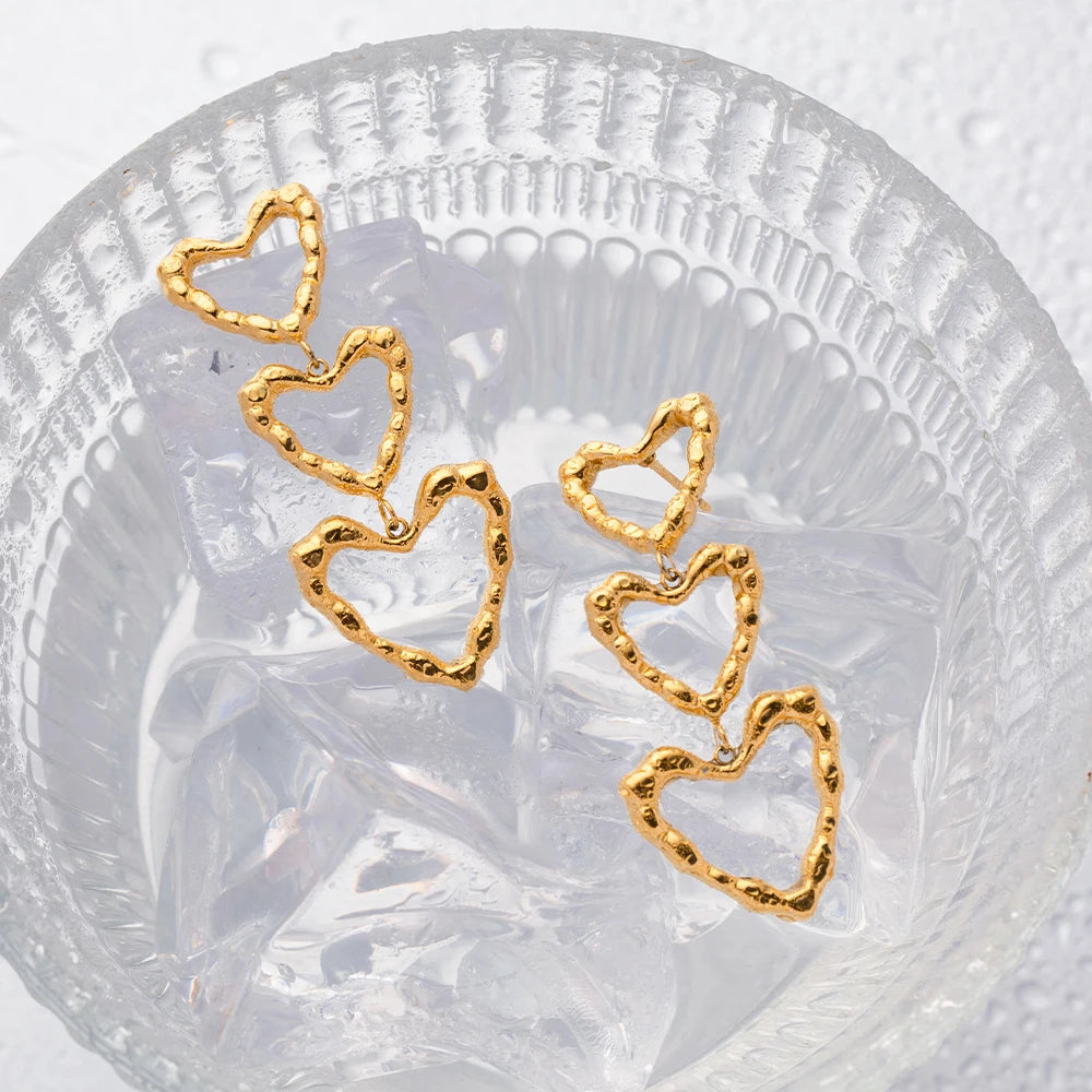 Eternal Heart 18K Gouden Oorbellen