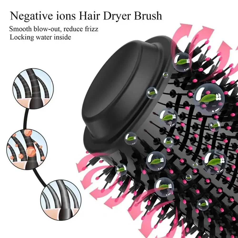 3 In 1 Hot Air Styling Comb for Straight Curly Hair