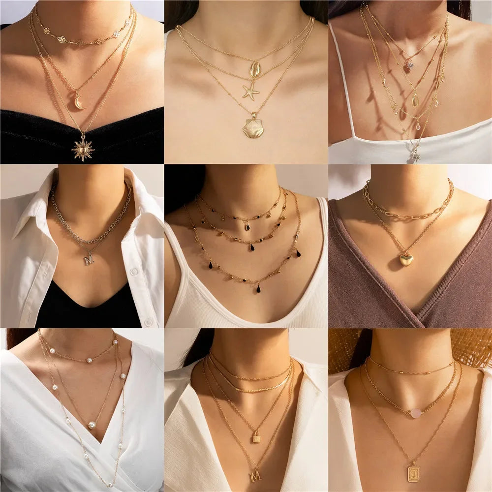 Y/A™ | Vintage Sterren en Maan Ketting