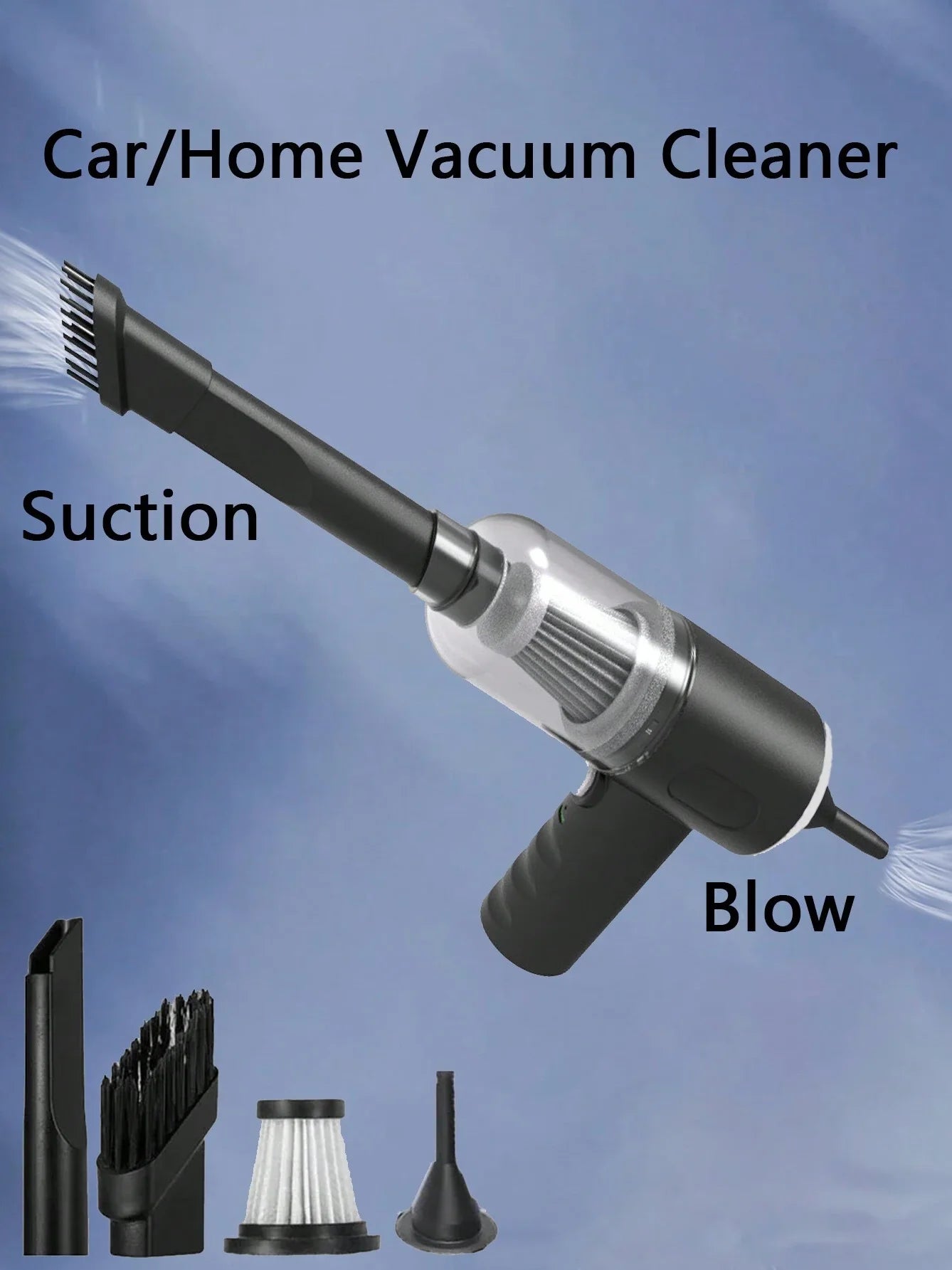 AirVax™ – 3-i-1 Bärbar Dammsugare