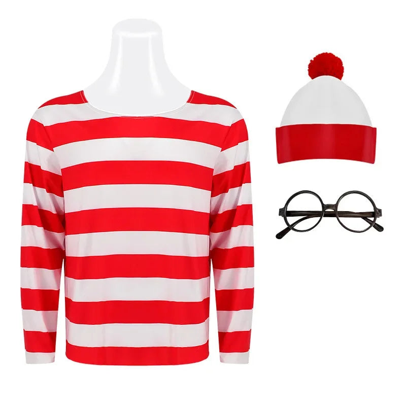 Waldo™ | Compleet Kostuum Set voor Jong en Oud 🎃👓