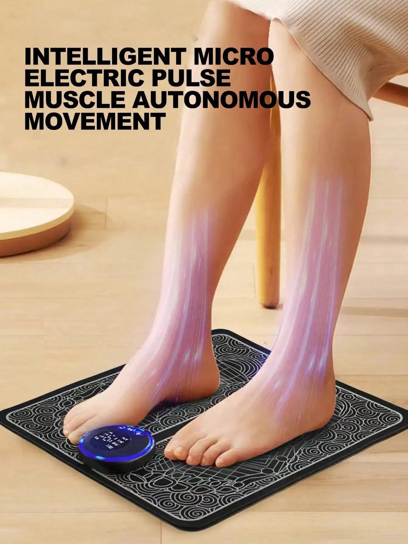 Foot Massager Foot Therapy Machine EMS Foot Massage Pad Pulse Fully Automatic Foot Meridian Pressing Device