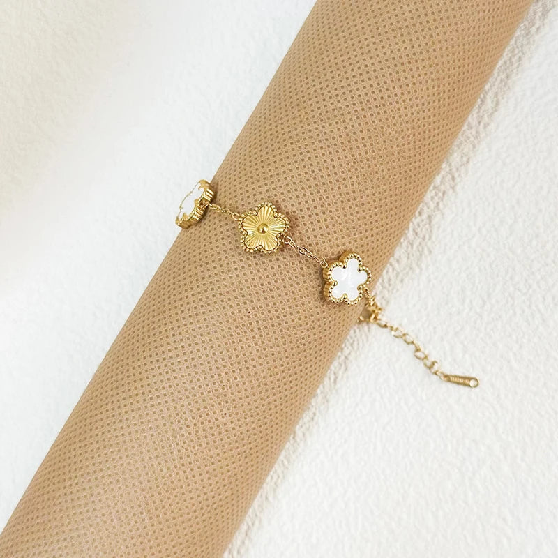 Clover™ | Bloemen armband Dames