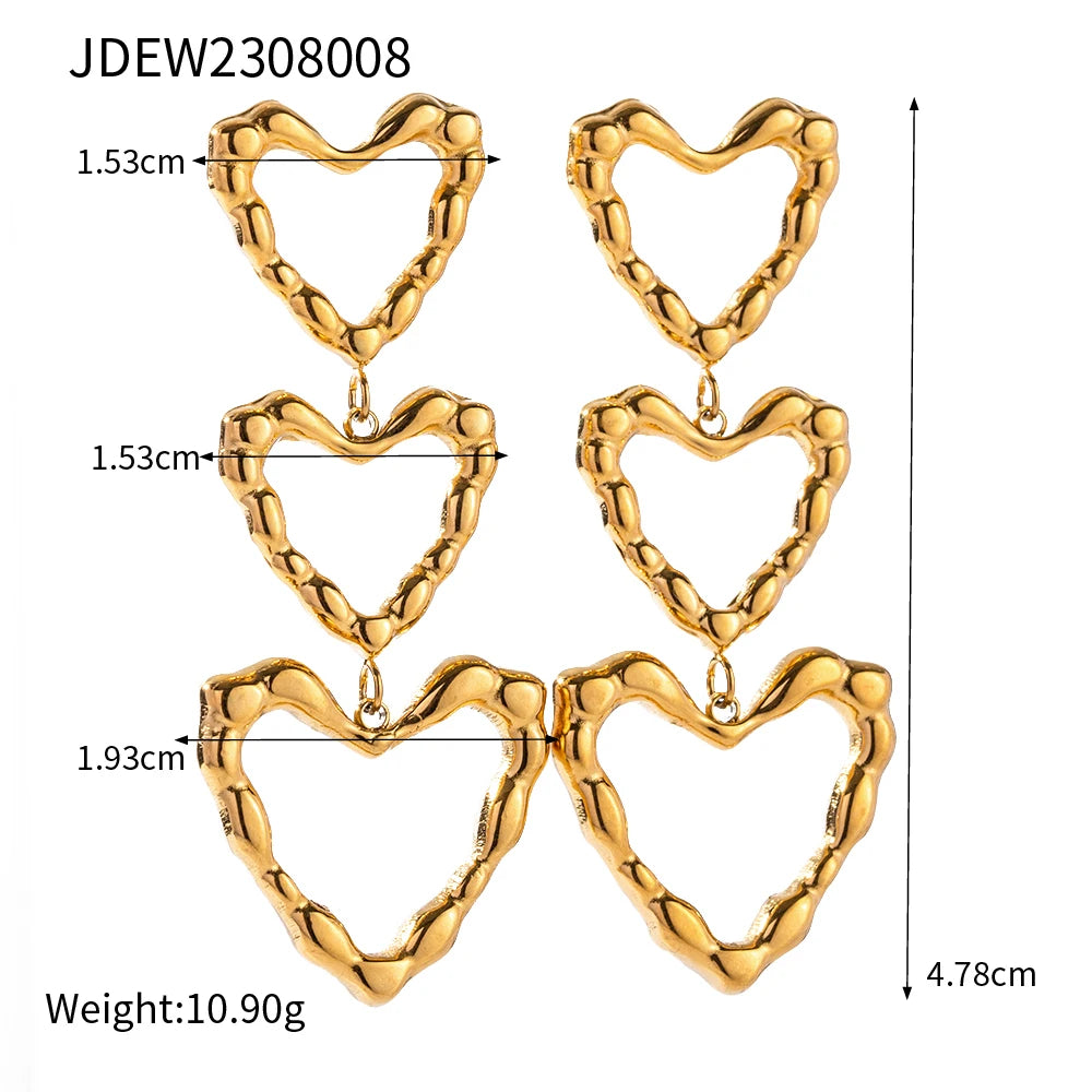 Eternal Heart 18K Gouden Oorbellen