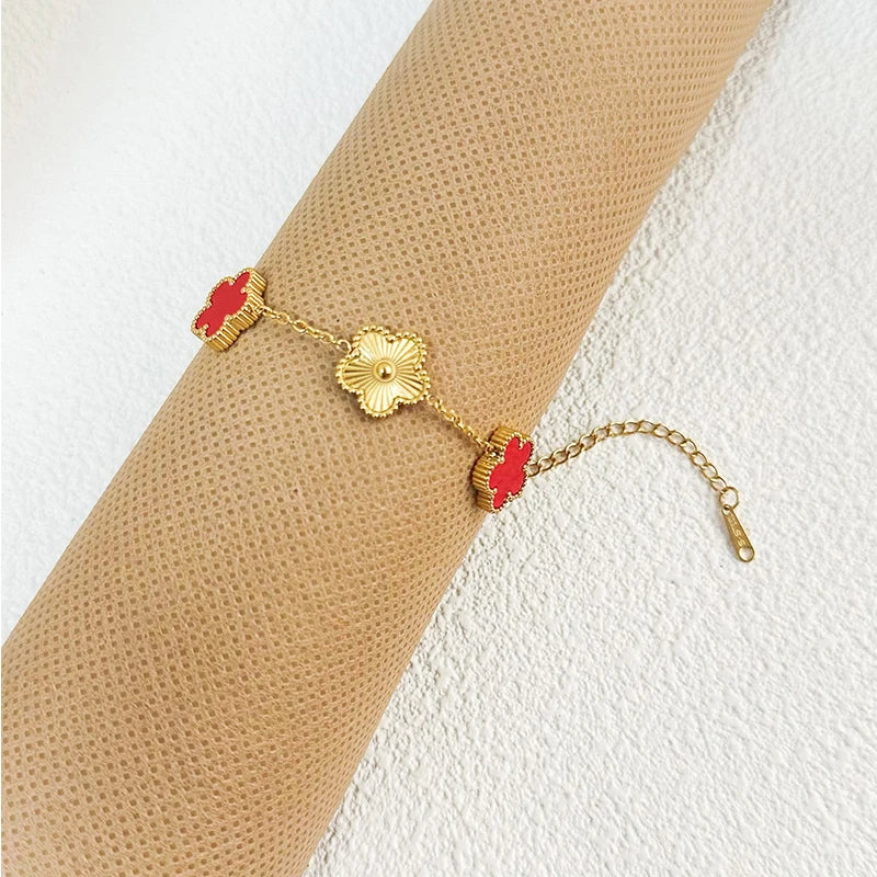 Clover™ | Bloemen armband Dames