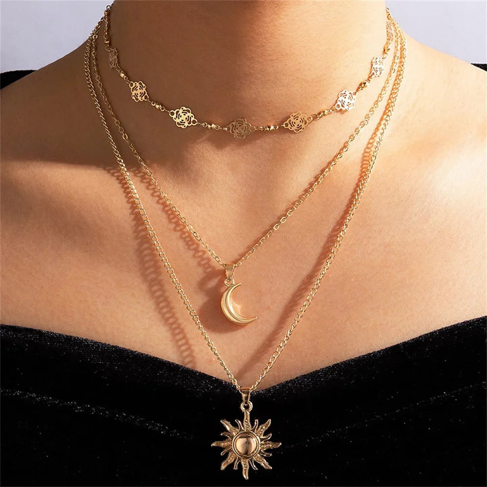 Y/A™ | Vintage Sterren en Maan Ketting