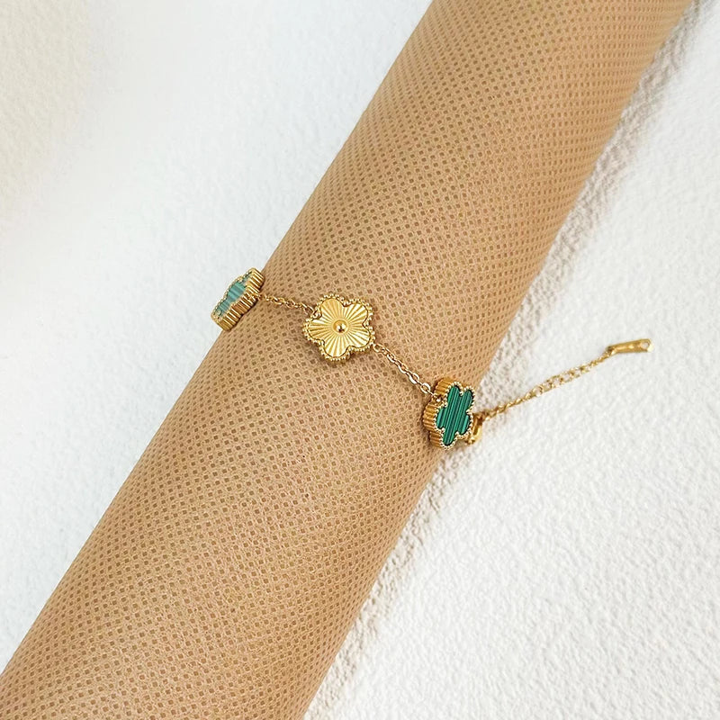 Clover™ | Bloemen armband Dames