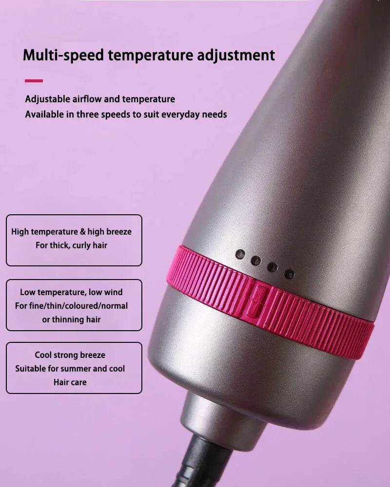 3 In 1 Hot Air Styling Comb for Straight Curly Hair