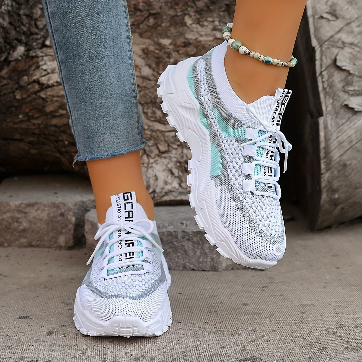 ActiveStep™ – Colorblock Stickade Sneakers
