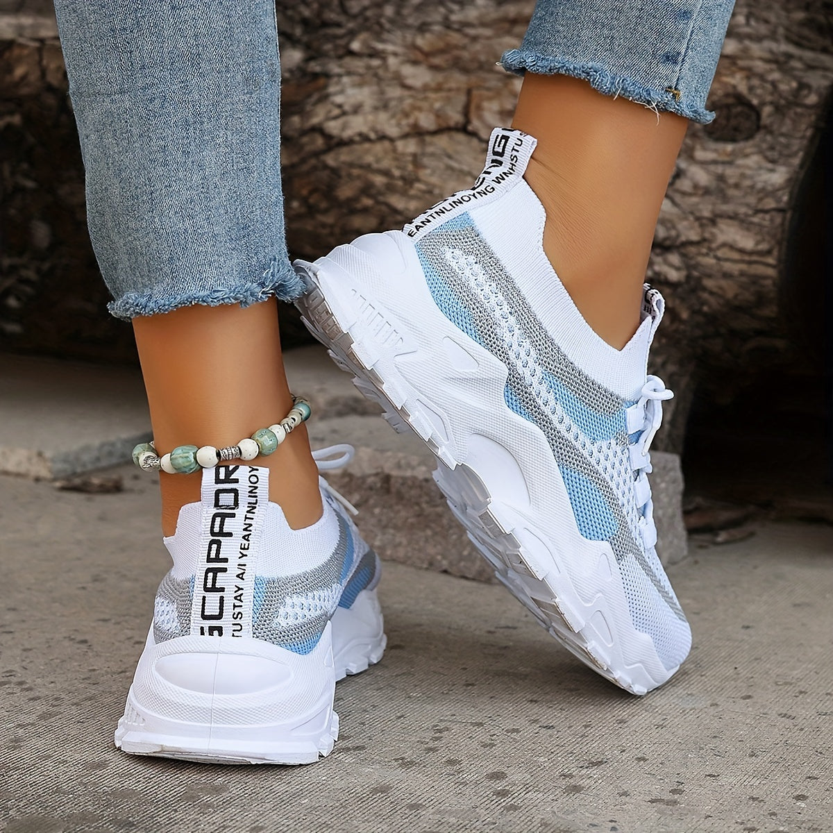 ActiveStep™ – Colorblock Stickade Sneakers