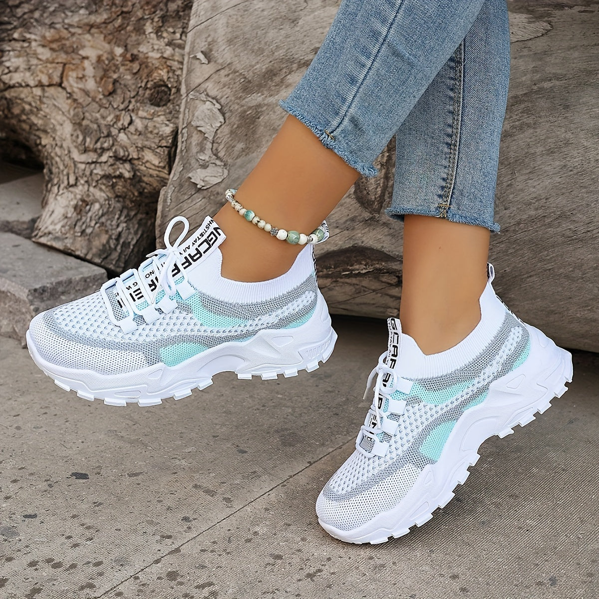 ActiveStep™ – Colorblock Stickade Sneakers