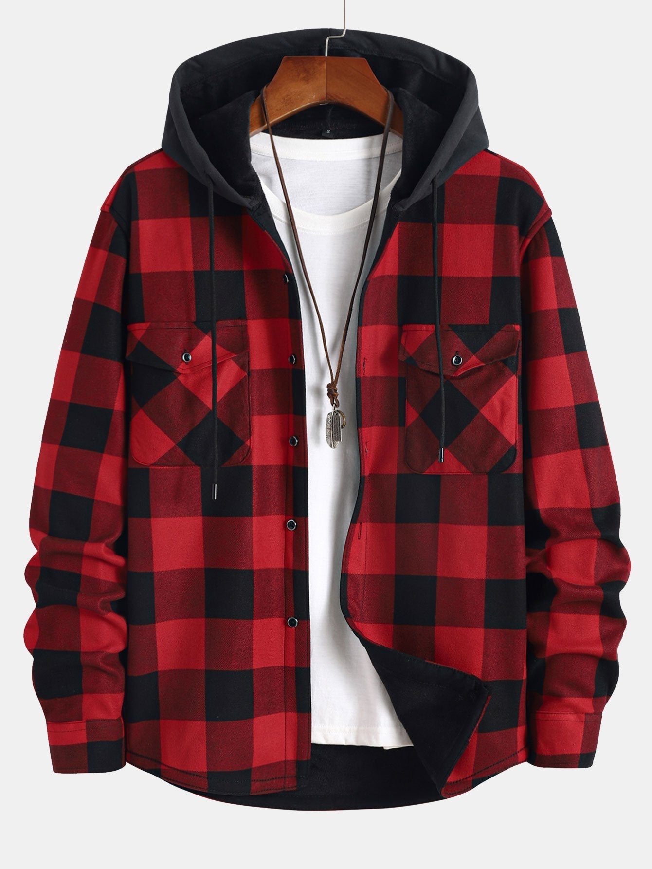 Nordic™ | Flanellfodrad Hooded Skjorta