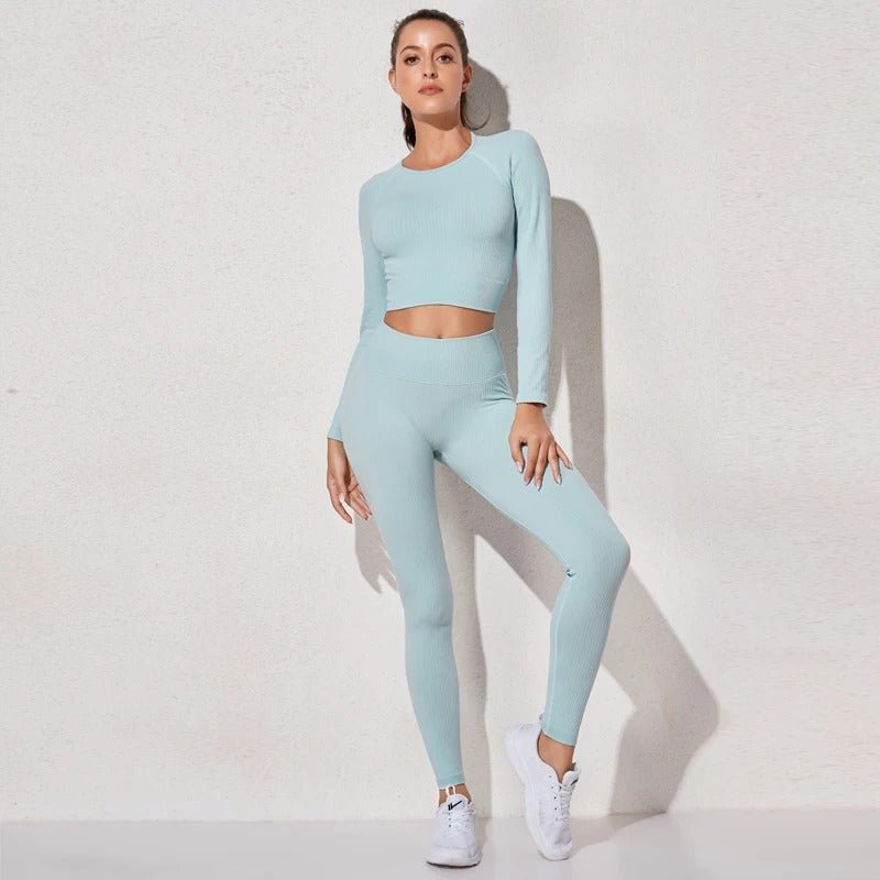 Sophia™ | Naadloze kleurrijke yogaset