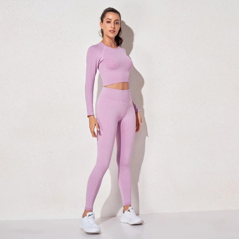 Sophia™ | Naadloze kleurrijke yogaset