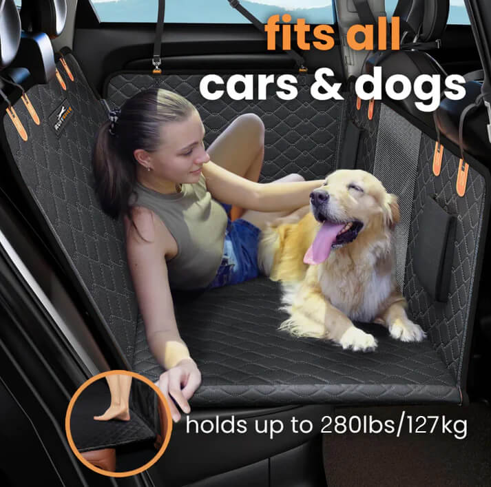 TryggPaws 2.0™ - Ultimat Baksätesförlängare + GRATIS Lyxig Hundbädd