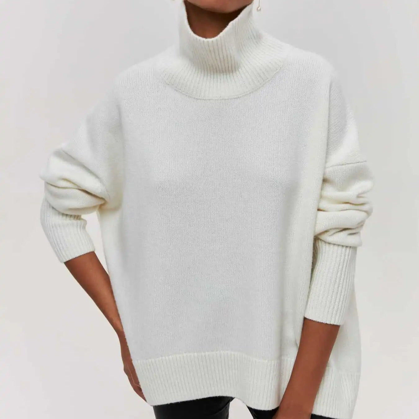 Sigrid™ | Stickad Polotröja