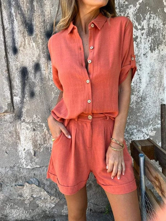 Stefanie™｜Linnen en Katoenen Zomerset