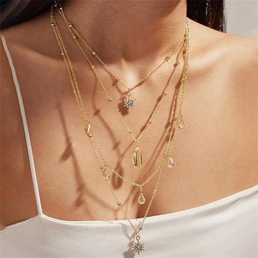 Y/A™ | Vintage Sterren en Maan Ketting