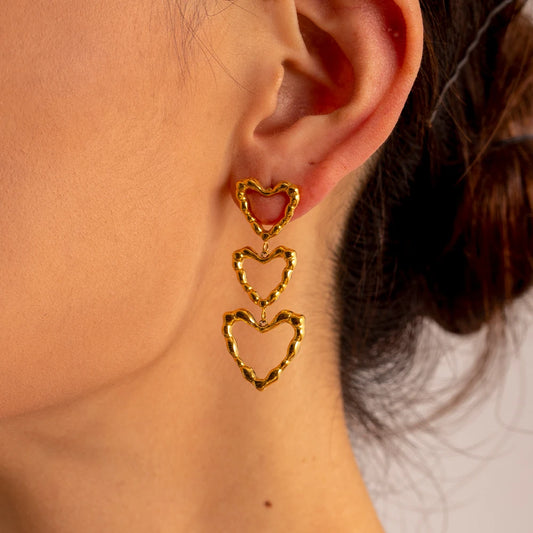 Eternal Heart 18K Gouden Oorbellen