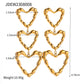 Eternal Heart 18K Gouden Oorbellen