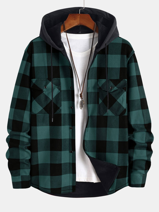 Nordic™ | Flanellfodrad Hooded Skjorta