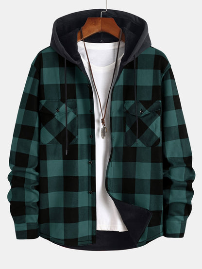 Nordic™ | Flanellfodrad Hooded Skjorta